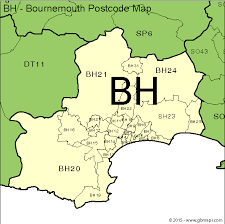 map of bornemouth